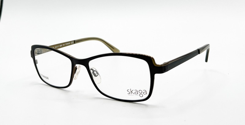 NEW SKAGA 3856 LOVISA 5203 DARK BROWN AUTHENTIC EYEGLASSES 54-17