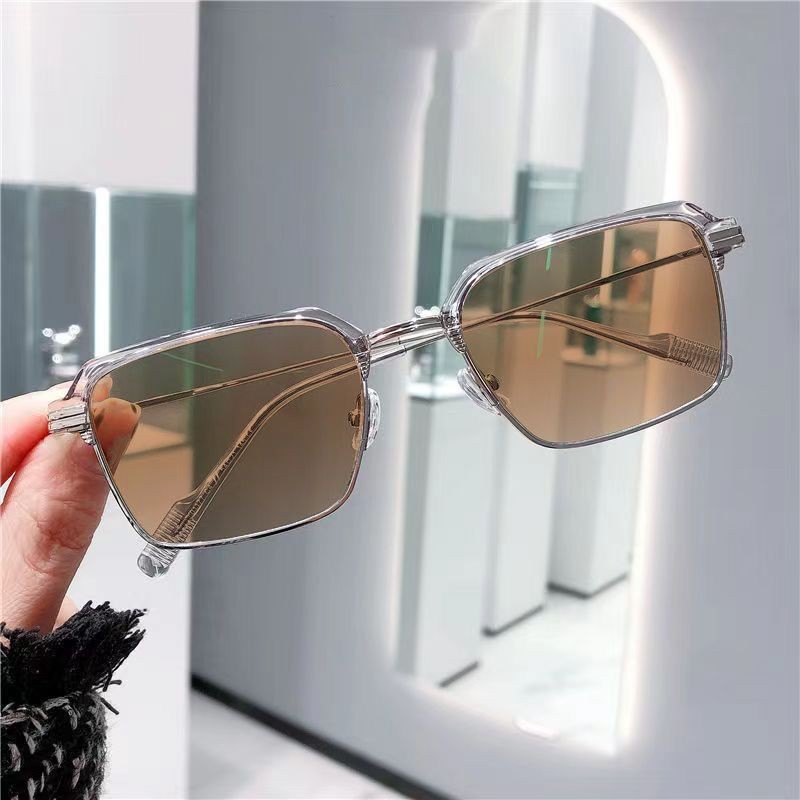 Retro Antique Acetate+Metal Full Rim Eyeglass Frame Square Men Women Eyewear 17g gallery