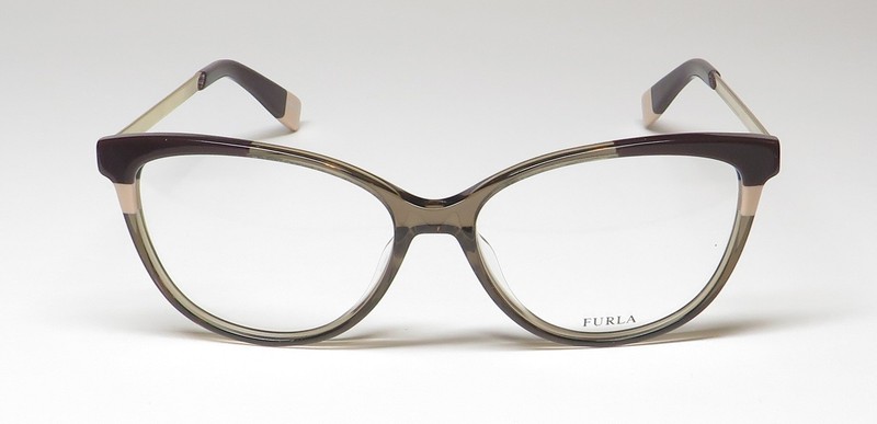 NEW FURLA VFU134 EYEGLASS FRAME PLASTIC CAT EYE FULL-RIM 53-15-135 OALV WOMENS gallery