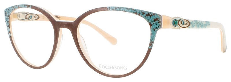 COCO SONG Cs Swing Alone Cv256 03 09 C03 Eyeglasses BROWN NUDE Frame 55 mm