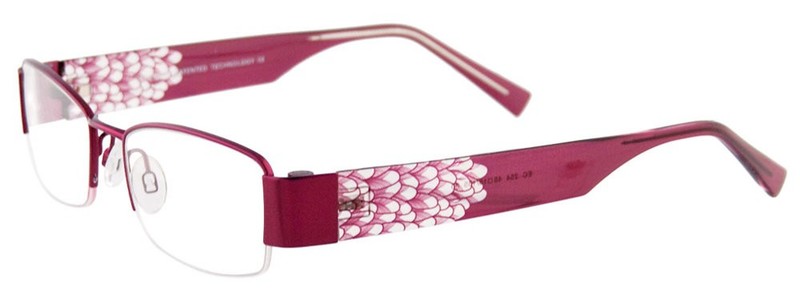 EASYCLIP EC254 Eyeglasses Eye Glasses 030 Satin Cranberry Authentic New 48mm Uni
