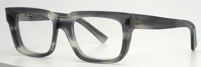 DANDY’S Rough Nerio Grey Horn Mens Rectangle Full Rim Eyeglasses 52-19-140 B:39
