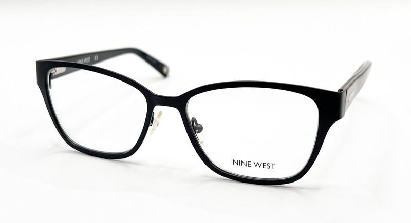 NEW NINE WEST NW1059 001 BLACK WITH CHEETAH AUTHENTIC EYEGLASSES 52-16
