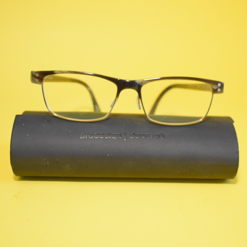 Prodesign Denmark Eyeglasses Frames 1747 c.9634 Olive clear 55-17-140 gallery