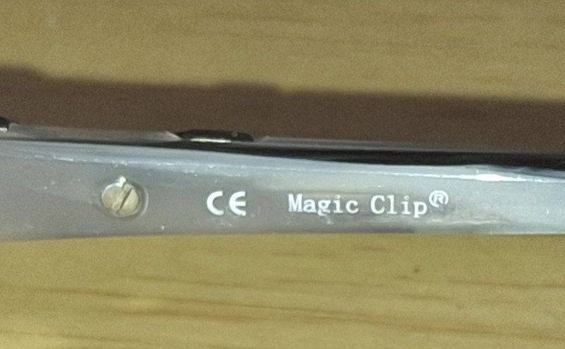MAGIC CLIP M391 SL 52-17-135 METAL EYEGLASSES FRAME POLARIZED LENS gallery