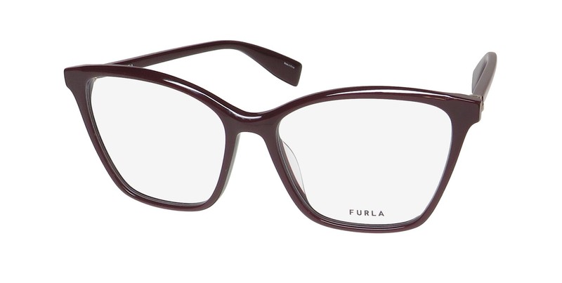 NEW FURLA VFU545 EYEGLASSES PLASTIC 54-15-135 WOMENS FULL-RIM 09HB PURPLE