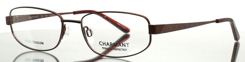 CHARMANT CH12070 BU Burgundy Mens Rectangle Full Rim Eyeglasses 53-17-140 B:31