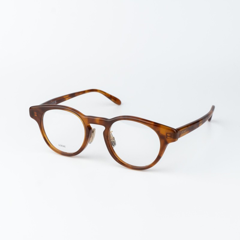 Loewe LW50085F 053 Eyeglasses Frame Unisex Blonde Havana Round RX-Able New