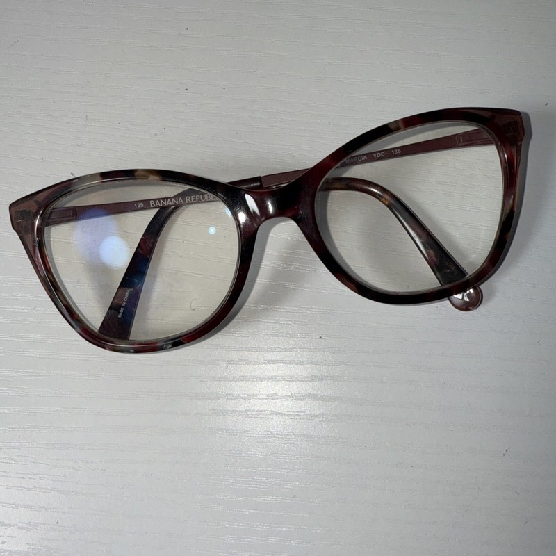 BANANA REPUBLIC MARCIA YDC 52/18/135 BURGUNDY MARBLE FLEX HINGE MX04 FRAMES