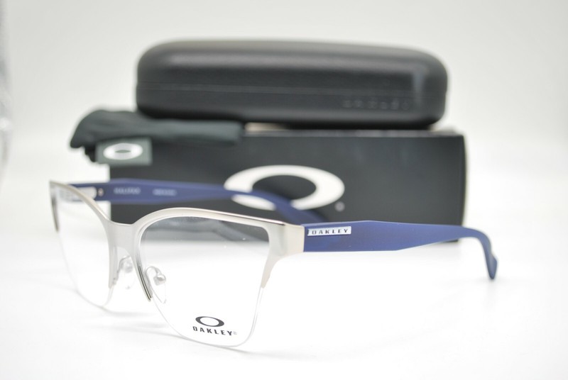 NEW OAKLEY OX3243-0355 HALIFAX SATIN CHROME AUTHENTIC EYEGLASSES FRAME RX 55-16