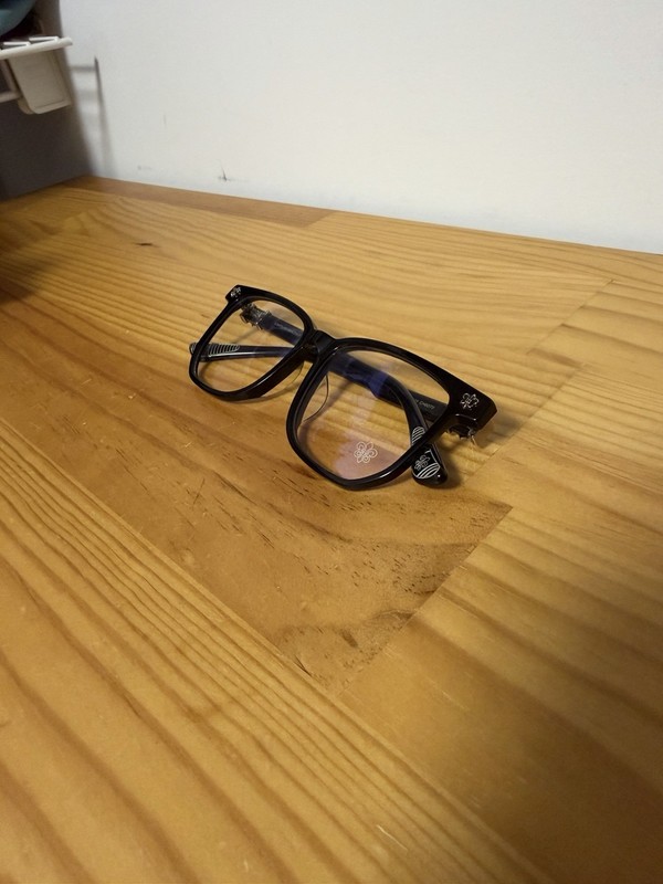 Chrome Hearts Black Square Eyeglasses Full Rim Cross Detail Designer Frames gallery