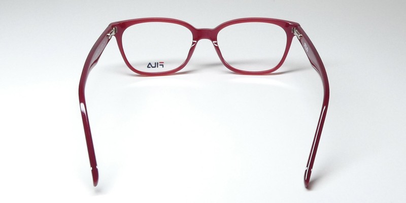 NEW FILA VFI177 GLASSES FULL-RIM WOMENS SQUARE PLASTIC 51-16-140 BURGUNDY RED gallery