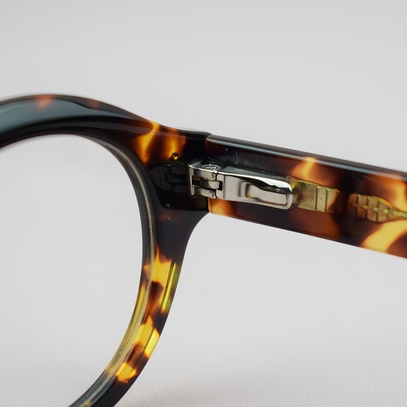 Retro Men Round Glasses Full Rim Leopard Women Eyeglass Frames 43 27-145mm gallery