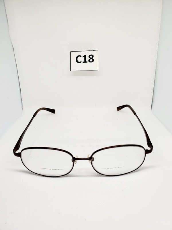 CRUZ EYEWEAR I-129 55/17/145 TITANIUM BROWN FLEX HINGE EYEGLASSES gallery