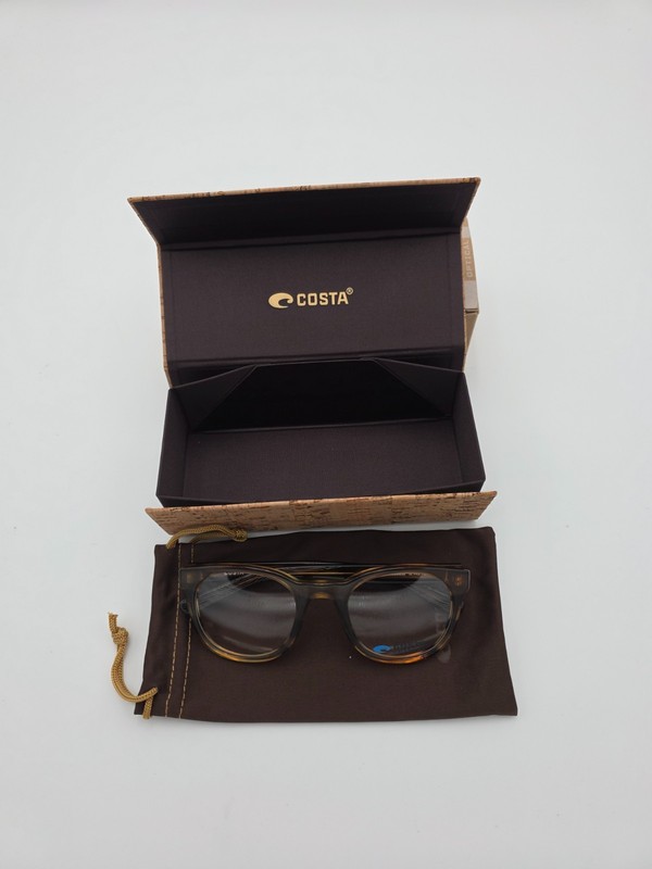 Costa Del Mar Mariana Trench 410 51mm Brown Round Eyeglass Frames NEW 6A2006 gallery
