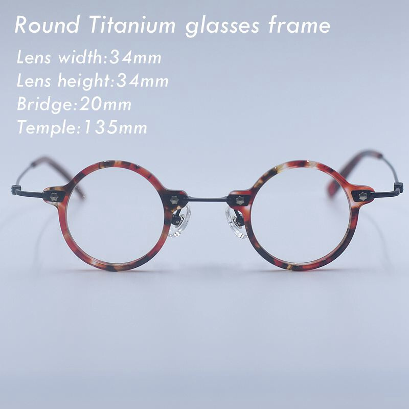 New Round glasses Women red tortoise eyeglasses men’s round glasses frame SMALL