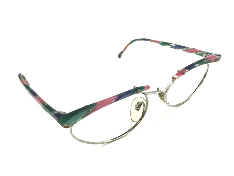 FLAIR 126 Col 36 Women’s Multicolor Designer Eyeglasses Frames Vintage 54-18 145