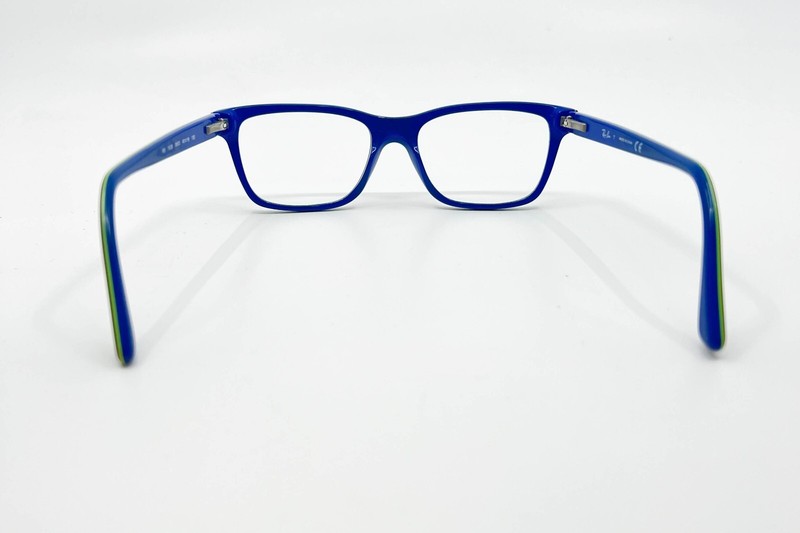 Ray-Ban RB1536 3600 Eyeglasses Black Blue Square Full Rim Frame 48-16-130 11758 gallery