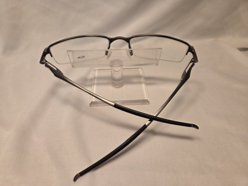 Oakley Halfshock OX3119 Rimless Eyeglass Frames col 0455 Brushed Chrome 55/19 gallery