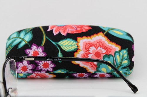 NEW VERA BRADLEY ELLIANA ISLOAND GARDEN BLACK FLORAL AUTHENTIC EYEGLASSES 52-17 gallery