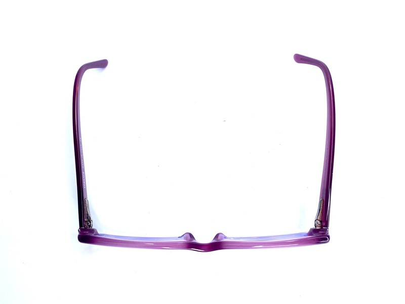 Versace Clear Lavender Pink Lucite Rectangular Glasses Italy MOD3039-B 53 16 135 gallery