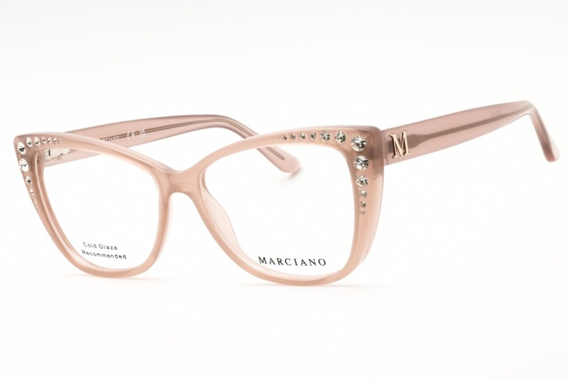 Guess by Marciano GM50000 059 Beige 54mm Eyeglasses New Authentic