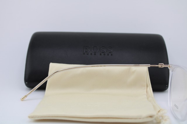 NEW HUGO BOSS 1313 900 CLEAR GOLD AUTHENTIC EYEGLASSES 50-189 gallery