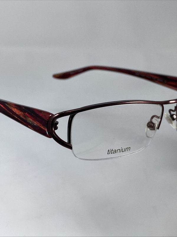 PRODESIGN DENMARK 5305 c.3831 Japan NOS Red Titanium Eyeglasses Frame 52-18mm gallery