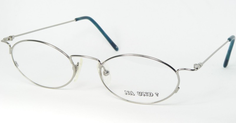 NA UND? Design MARION RAMM 46/F 48 A SILVER EYEGLASSES GLASSES FRAME 52-18-140mm