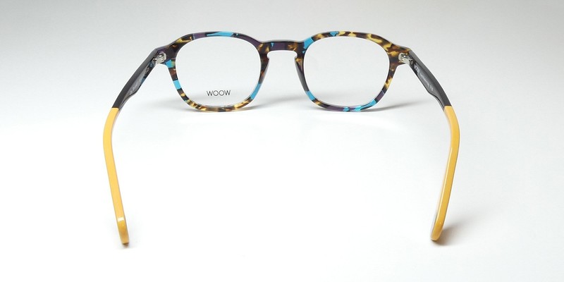 NEW WOOW ON BOARD 1 EYEGLASSES MULTI-COLOR ITALY 48-22-145 PLASTIC SQUARE gallery