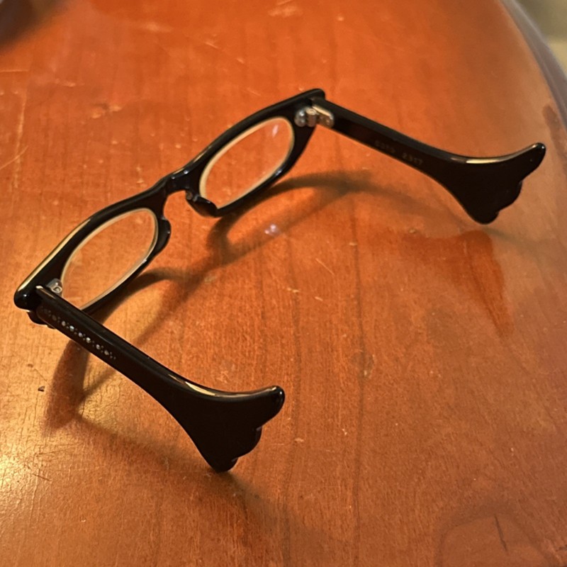 Swank Frame France Cat Eye Black Rhinestone Eyeglass Frames 6010 2317 gallery