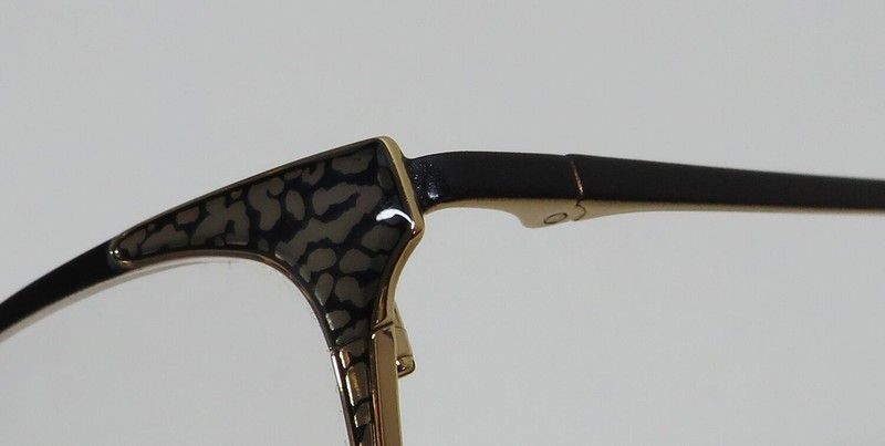 NEW DANA BUCHMAN CASSANDRA GLASSES WOMENS CAT EYE RA BLACK METAL & PLASTIC gallery