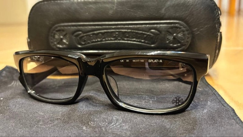 CHROME HEARTS SPLAT- A Sunglasses w/Case