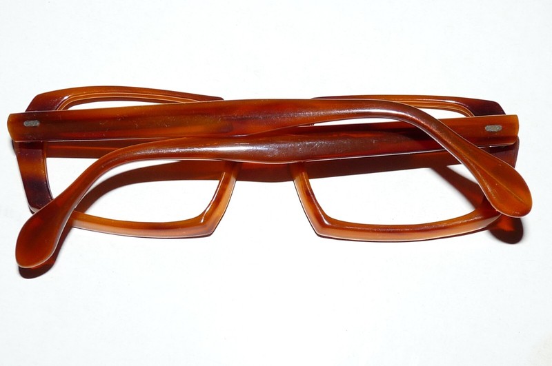 NEW ITALY OGZ 865 SAMOA Original 1960/70 Vintage Thick Eyeglasses Frame Full Rim gallery