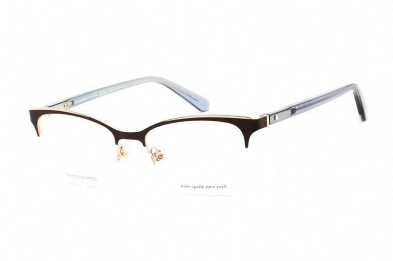 NEW Kate Spade BRIEANA 07J5 00 Brown Turquoise 50mm Eyeglasses