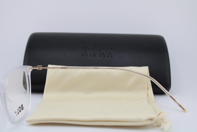 NEW HUGO BOSS 1313 900 CLEAR GOLD AUTHENTIC EYEGLASSES 50-189 gallery