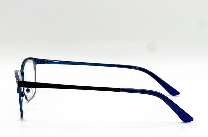 NEW ANN TAYLOR ATP709 C01 MATTE BLACK NAVY AUTHENTIC EYEGLASSES 50-16 gallery