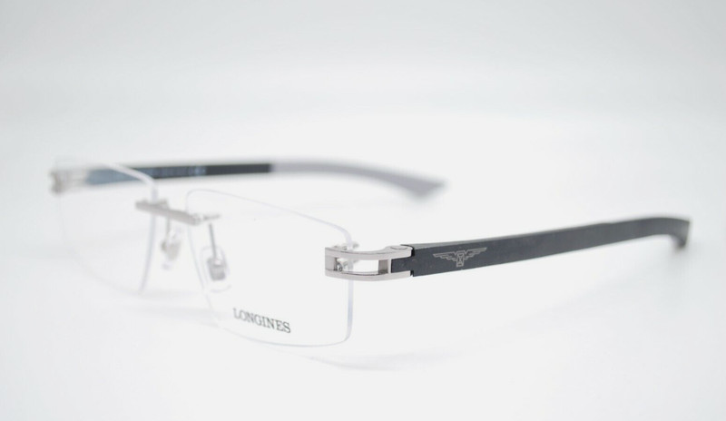 New LONGINES Rimless Eyeglasses LG5007-H 014 56-15 150 Silver Ruthenium Frames gallery