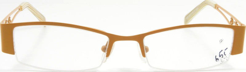 Sunoptic 467D Apricot / White Metal Eyeglasses Glasses Frame 52-18-135 NEW