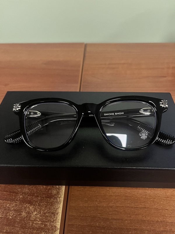 Chrome Hearts SMOKE SHOW Black Full Rim Plastic Eyeglass Frames