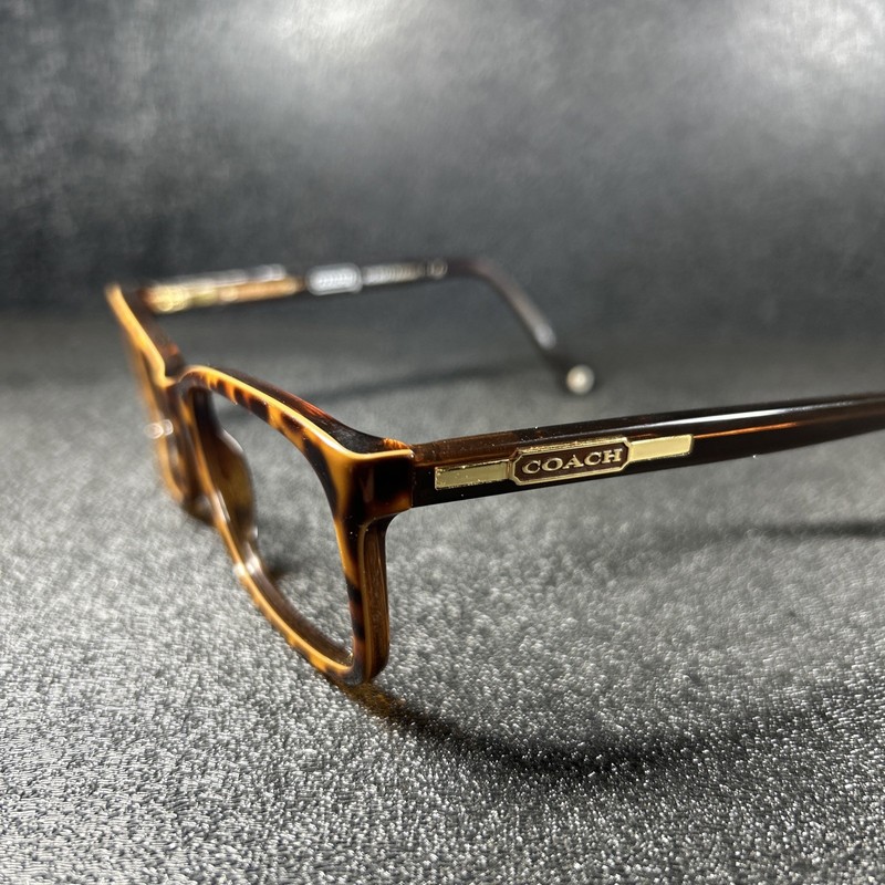 Coach Womens Eyeglasses Addison HC6043 5121 Brown Ocelot Yellow 52-15-135 Tort gallery