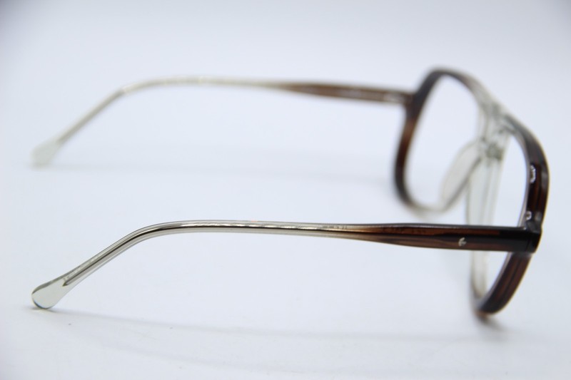 PENTAX F6000 CSA Z94.3 GRAY CLEAR BROWN AUTHENTIC FRAME EYEGLASSES 55-15 gallery