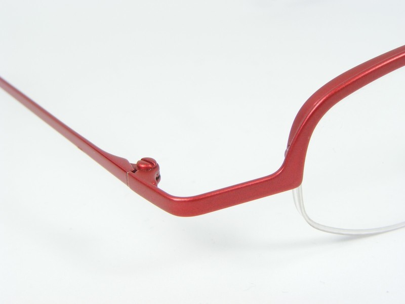 Vintage OPTIK BISCHOFF 348 Col 3 RED EYEGLASSES GLASSES METAL FRAME 39-26-133mm gallery