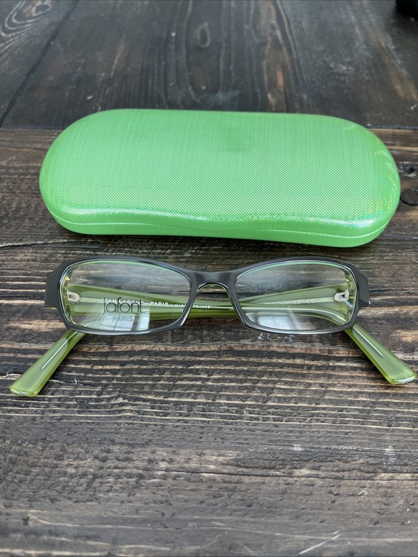 New Lafont Green Grey Rectangle Eyeglasses France Niki 203 50 14 142 Sold Out!