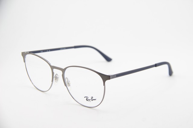 NEW RAY-BAN RB 6375 3135 GUNMETAL BLUE AUTHENTIC EYEGLASSES 53-18