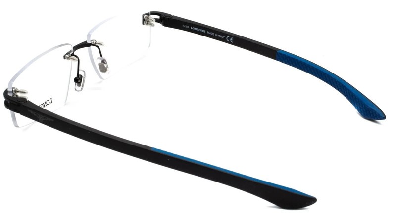 BRAND NEW LONGINES LG5007-H 002 RIMLESS MATTE BLACK EYEGLASSES AUTHENTIC 56-15 gallery
