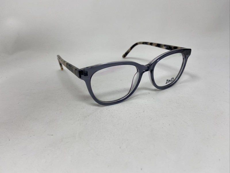 InD Eyewear 207 C3 50/17/142 GRAY TRANSLUCENT GRAY MARBLE EYEGLASSES GY59 gallery