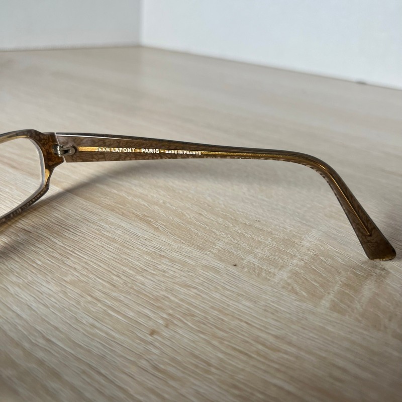 Jean Lafont Paris Niki 347 Eyeglasses Purple Brown Frames 50-14-142 France gallery