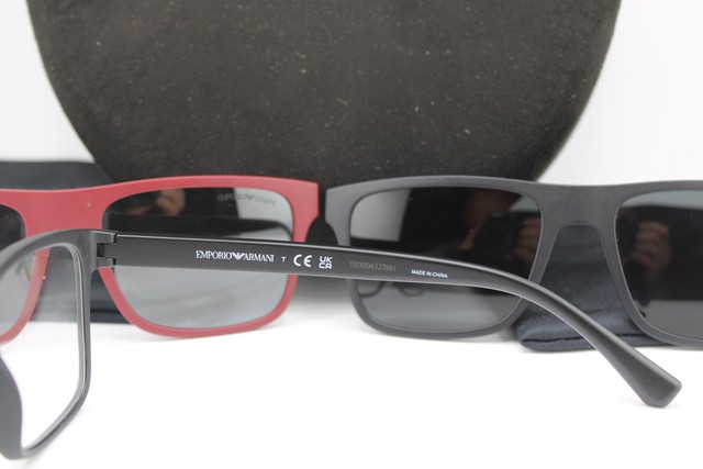 NEW EMPORIO ARMANI EA 4115 5042/1W MATTE BLACK RED AUTHENTIC EYEGLASSES 54-18 gallery