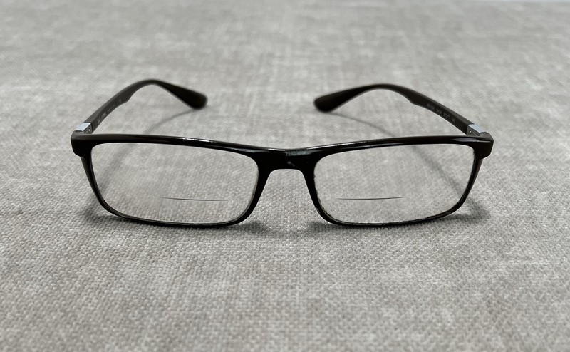 Ray-Ban Liteforce Eyeglasses Frame RB 7035 5434 Brown 57-17-145 Italy See Photos
